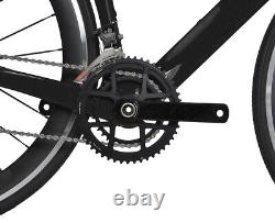 Vélo de route de 44 cm avec frein à disque, cadre de vélo en carbone complet, roues de 700C et pneus de 28C