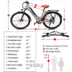Vélo électrique Axiniu 750W 26'' City Beach E-bike avec batterie 36V Ebike et cadenas U