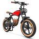 Vélo électrique à Pneu Gras 1000w Style Cowboy Rétro E Bike Avec Sacs En Cuir