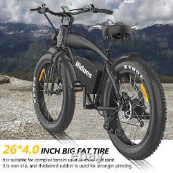 Vélo électrique tout-terrain de montagne Fat Tire Ebike 1200W Vélo électrique de ville hors route E-bike 26 pouces